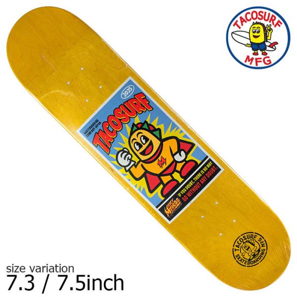 TACOSURF MFG タコサーフ デッキ NO DOUBT 7.3 7.5 inch スケートボ...
