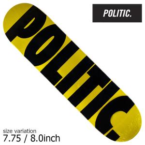 POLITIC Team Bold 7.75 8.0inch ポリティック スケートボード デッキ ...