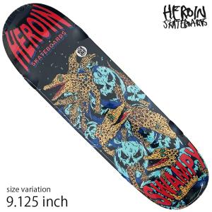 HEROIN ヘロイン デッキ スケボー SWAMPY GATOR 9.125 inch スケートボード SKATEBOARD｜crass