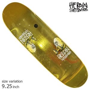 HEROIN ヘロイン デッキ スケボー SYMMETRICAL EGG GOLD 9.25 inch クルーザー スケートボード SKATEBOARD ストリート｜crass