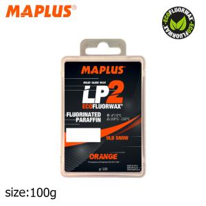 MAPLUS LP2 ORANGE マプラス ワックス ベース レーシング スノーボード スキー フッ素パラフィン 滑走面 100g｜crass