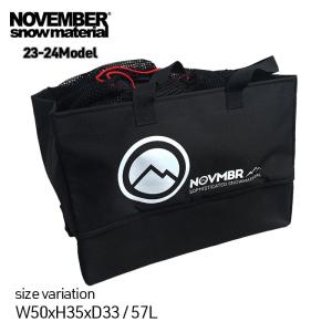 23-24 NOVEMBER DIVIDER BAG ノベンバー ディバイダーバッグ トラベルバッグ 57L スノーボード スノボー PVCコーティング メッシュカバー 収納｜crass