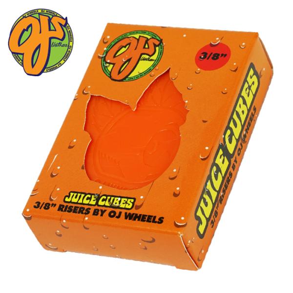 OJ JUICE CUBES RISER ORANGE 3/8 オージェイ ライザーパッド スケート...