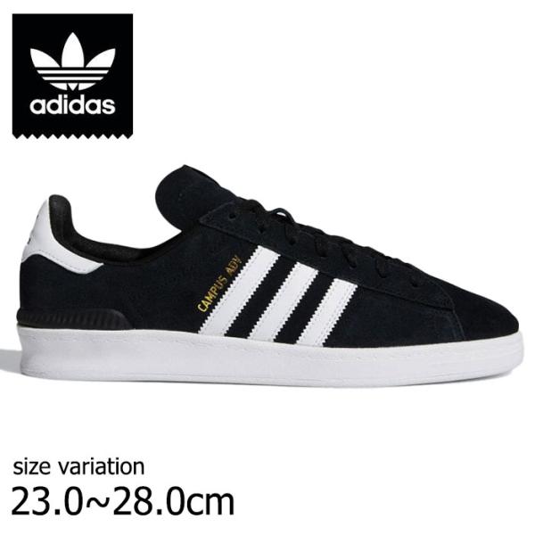 ADIDAS SKATEBOARDING (B22716)CAMPUS ADV 23SS BLK/W...