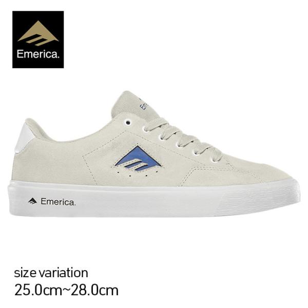 Emerica TEMPLE WHITE/BLUE エメリカ スニーカー テンプル スエード スケー...