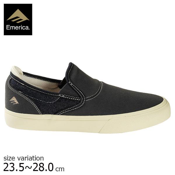 Emerica. エメリカ スリッポン スニーカー WINO G6 SLIP ON BLACK/TA...