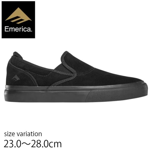 Emerica WINO G6 SLIP-ON BLACK エメリカ スニーカー スリッポン スケー...