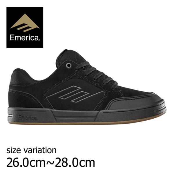 emerica エメリカ スニーカー スケボー HERITIC BLK/BLK 靴 スニーカー シュ...