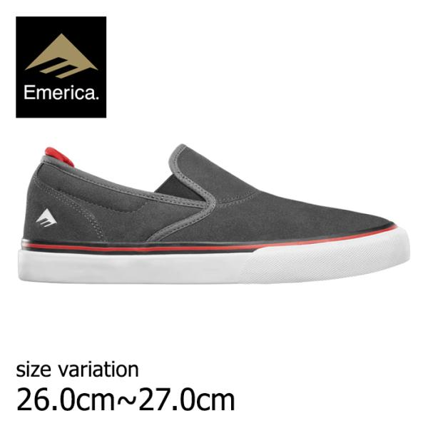 emerica エメリカ スニーカー スケボー WINO G6 SLIP-ON DARK/BLACK...