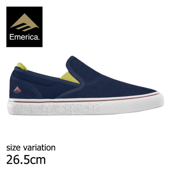 emerica エメリカ スニーカー スケボー WINO G6 SLIP-ON NAVY/GOLD/...