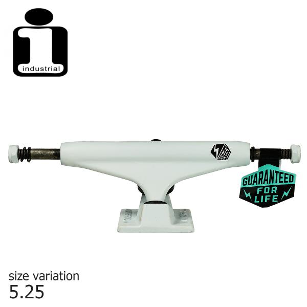 INDUSTRIAL INDUSTRIAL 4 TRUCK WHITE 5.25 スケートボード ト...