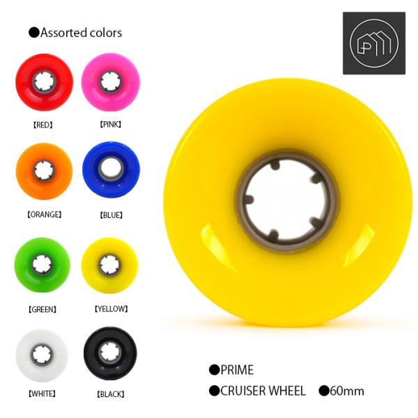 PRIME スケボー ウィール クルーザー ソフトウィール CRUISER WHEEL 60mm S...