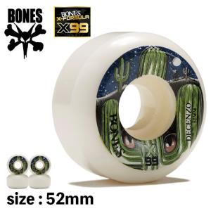 BONES ハード ウィール ボーンズ スケボー X-FORMULA DECENZO CAT EYE CACTI 99A V5 52mm タイヤ パーツ スケートボード ギア ストリート 正規品｜crass