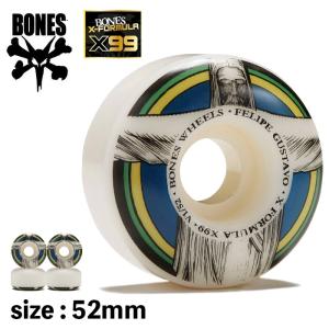 BONES ハード ウィール ボーンズ スケボー X-FORMULA GUSTAVO REDEEMER 99A V1 52mm タイヤ パーツ スケートボード ギア ストリート 正規品｜crass