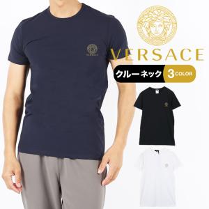 ヴェルサーチェ VERSACE Tシャツ メンズ 半袖 クルーネック コットン ベルサーチ 父の日