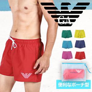 水着 メンズ エンポリオ アルマーニ EMPORIO ARMANI サーフパンツ ボードショーツ 水陸両用 街履き ショートパンツ かっこいい ロゴ ワンポイント 無地 ブランド