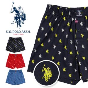 ユーエスポロアッスン U.S.POLO ASSN トランクス メンズ アンダーウェア 男性 下着 コットン100% 綿 前開き ブランド ロゴ プレゼント ギフト メール便｜crazyferret