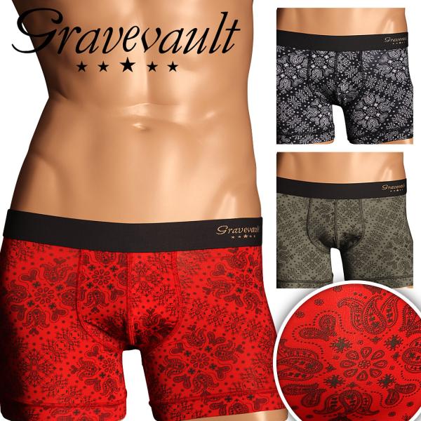 グレイブボールト ボクサーパンツ メンズ 男性 下着 新生活 ギフト Gravevault ショート...