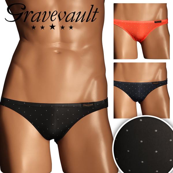 グレイブボールト Gravevault ビキニ パンツ メンズ 男性 下着 水玉 シンプル ドット ...