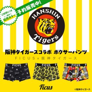 阪神タイガース グッズ ボクサーパンツ メンズ フィークス FICUS 男性下着 紳士 コラボ 当店限定 tigers 日本プロ野球 NPB ブランド ハロウィン ギフト メール便