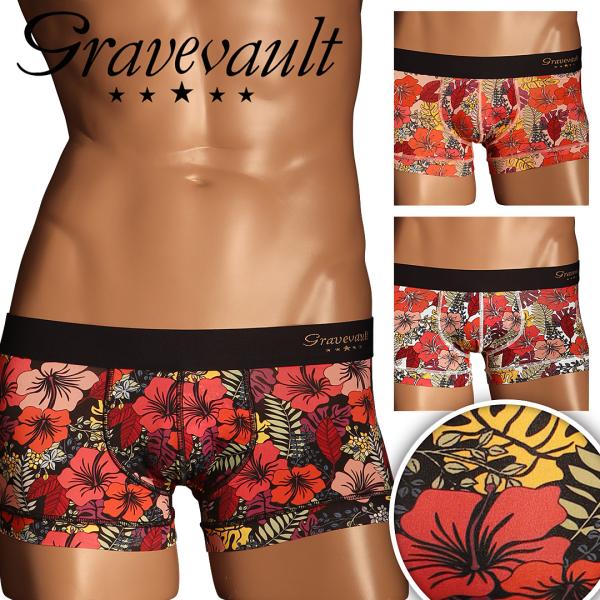 グレイブボールト ボクサーパンツ メンズ 男性 下着 新生活 Gravevault ローライズ フラ...