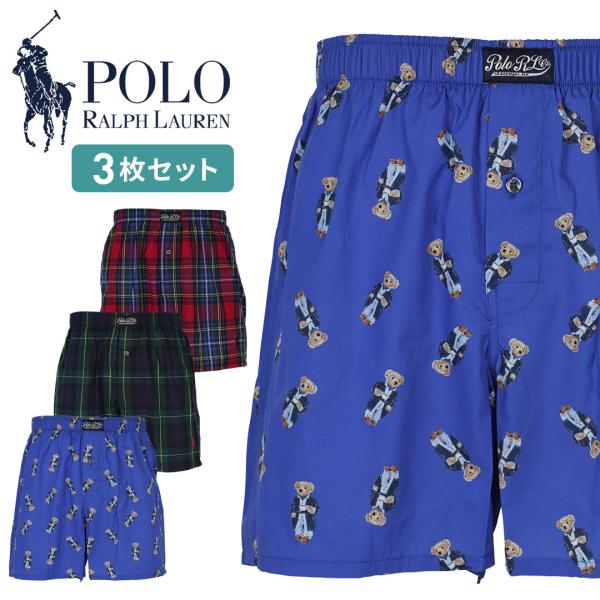 バレンタイン プレゼント 夫 トランクス メンズ 3枚セット ポロ ラルフローレン POLO 下着 ...