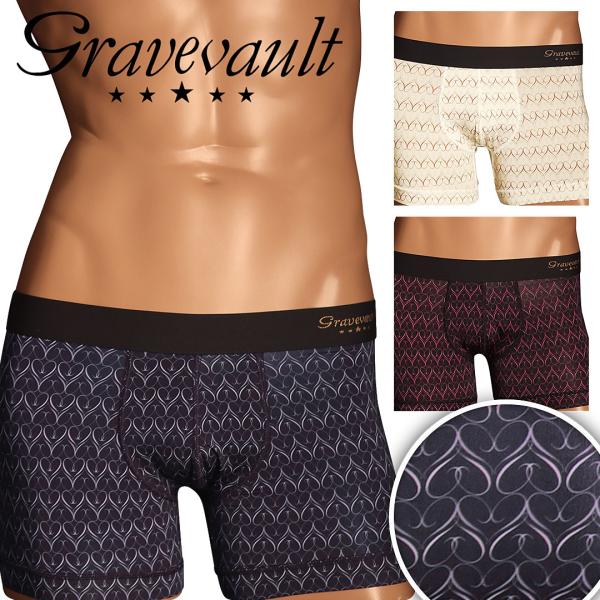 グレイブボールト ボクサーパンツ メンズ ショート Gravevault 下着 ハート 新生活 キム...