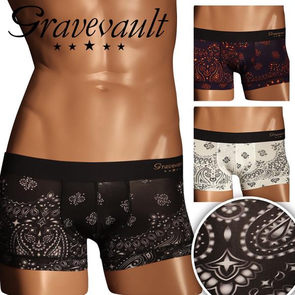グレイブボールト ボクサーパンツ メンズ 新生活 Gravevault ローライズ 男性下着 ペイズ...