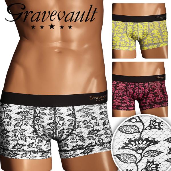 グレイブボールト Gravevault ローライズ ボクサーパンツ メンズ 下着 紳士 かっこいい ...