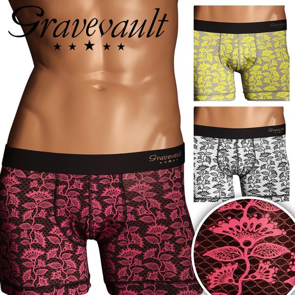 グレイブボールト Gravevault ショート ボクサーパンツ メンズ 下着 紳士 かっこいい フ...