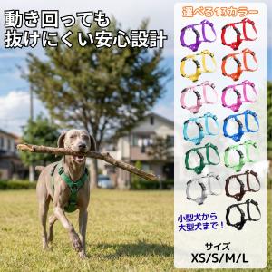 犬 ハーネス 柴犬 シンプル おしゃれ かわいい 小型犬 中型犬 大型犬 調整可能 速乾 軽量 散歩 迷子 防止 アウトドア 簡単 ロック 胴輪