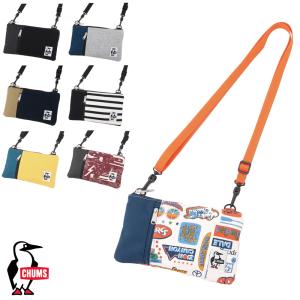 チャムス CHUMS正規品 スマートフォンショルダー スウェット ナイロン スマホ iPhoneケース ショルダーバッグ ショルダーポーチ CH60-2683/国内正規品/通勤/通学