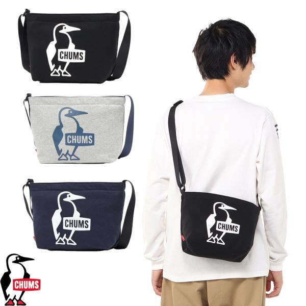 チャムス CHUMS正規品 ブービープリントショルダーバッグスウェット ショルダーバッグ 軽量 耐久...