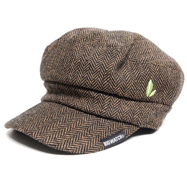 【公式】BIGWATCH 大きいサイズ 帽子  メンズ キャスケット ヘリンボーン キャスケット  ...