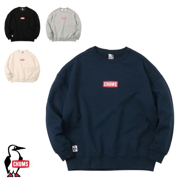 チャムス CHUMS正規品 オーバーサイズドミニチャムスロゴクルートップ トップス ロングTシャツ ...
