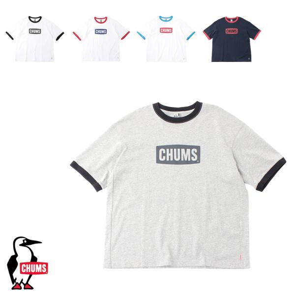 チャムス CHUMS正規品 オーバーサイズドリンガーチャムスロゴTシャツ トップス Tシャツ アメカ...