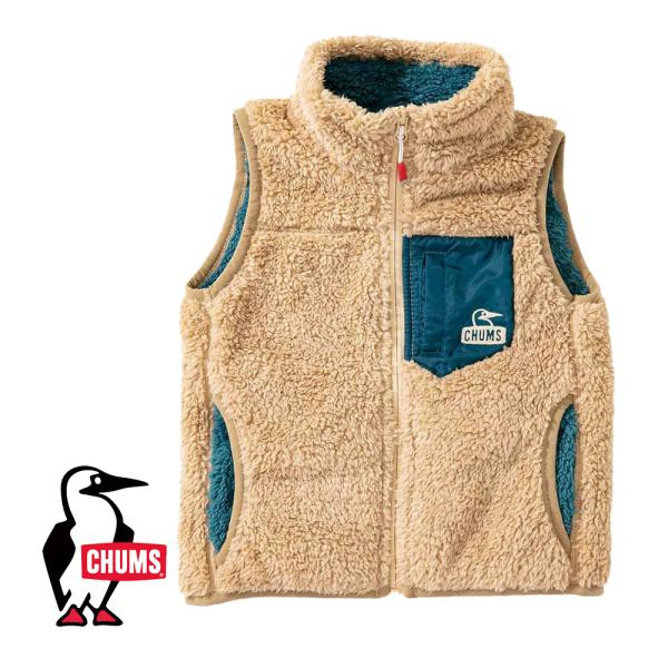 チャムス CHUMS正規品 キッズ ボンディング フリース ベスト キッズ フリース 子供服 男の子...