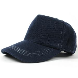 【公式】BIGWATCH 大きいサイズ 帽子  ヘンプニットコットンキャップ ネイビー（紺）    ビッグワッチ正規品/ アメカジ UVカット｜大きいサイズの帽子専門店CREAK