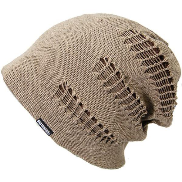 【公式】BIGWATCH 大きいサイズ 帽子  メンズ ニット帽子  CRASHリバーシブル ベージ...