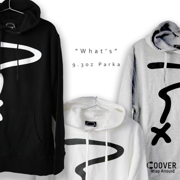 【公式】COOVER (クーバー) /10oz スウェットパーカー/WHAT&apos;S/ビッグシルエット/...