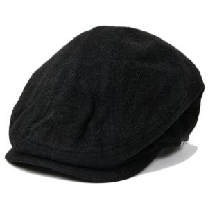 【公式】BIGWATCH 大きいサイズ 帽子  フランネル ハンチング メンズ  ブラック 黒 ビッグワッチ正規品  UVケア