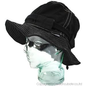 【公式】BIGWATCH 大きいサイズ 帽子 メンズ ハット ストリングハット  ブラック 黒 HA-06 つば広 UV バケットハット ビッグワッチ正規品
