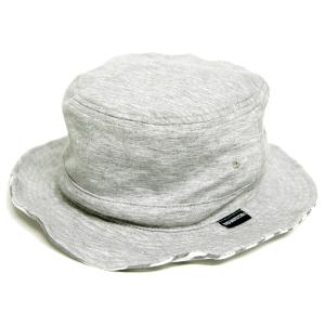 【公式】BIGWATCH 大きいサイズ 帽子  メンズ スウェット リバーシブル ボーダー ハット MIXグレー   ビッグワッチ正規品  / バケットハット UVケア｜creak-net