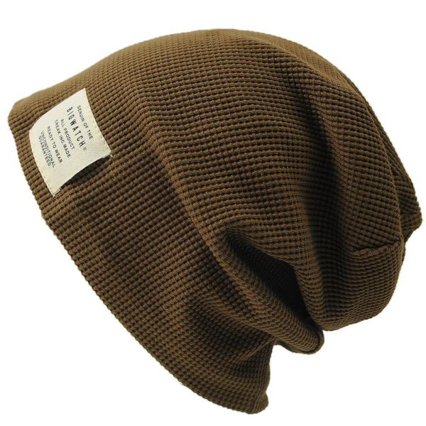【公式】BIGWATCH 大きいサイズ 帽子  ニットキャップ サーマルリバーシブル  ブラウン ベ...
