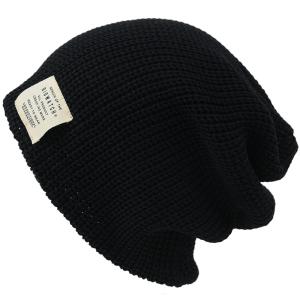 【公式】BIGWATCH 大きいサイズ 帽子  メンズ ニット帽子 ラージスケール  ブラック ルーズニット   ビッグワッチ正規品 防寒 冬 対策 UVケア｜creak-net