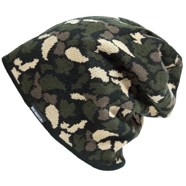 【公式】BIGWATCH 大きいサイズ 帽子  カモ柄 迷彩柄 ニット帽子    ビッグワッチ正規品...