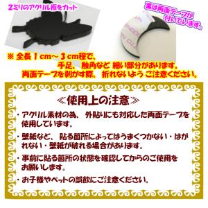 アクリルステッカー 小物タイプ 両面テープ付の詳細画像2
