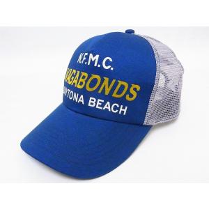 Pherrow's[フェローズ] メッシュキャップ 16S-PMC2 VAGABONDS 帽子 (スチールブルー)｜cream05