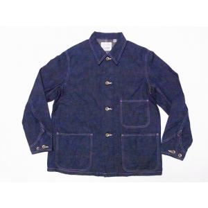 FULLCOUNT フルカウント カバーオール デニム 2015-1 10.5oz Denim Chore Jacket デニムカバーオール チョアジャケット (インディゴブルー/ONE-WASH)｜cream05