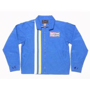 クッシュマン CUSHMAN レーシングジャケット 21020 64クロス 60/40 CLOTH RACING JACKET ウインドブレーカー (ブルー)｜cream05